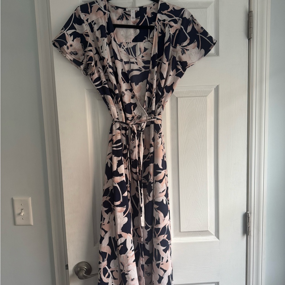 Floral Blue and Pink Women's Dress